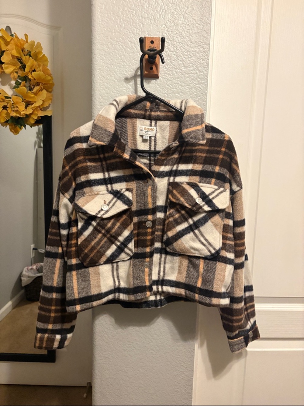 Button Up Flannel Coat